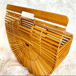 Wooden handbag